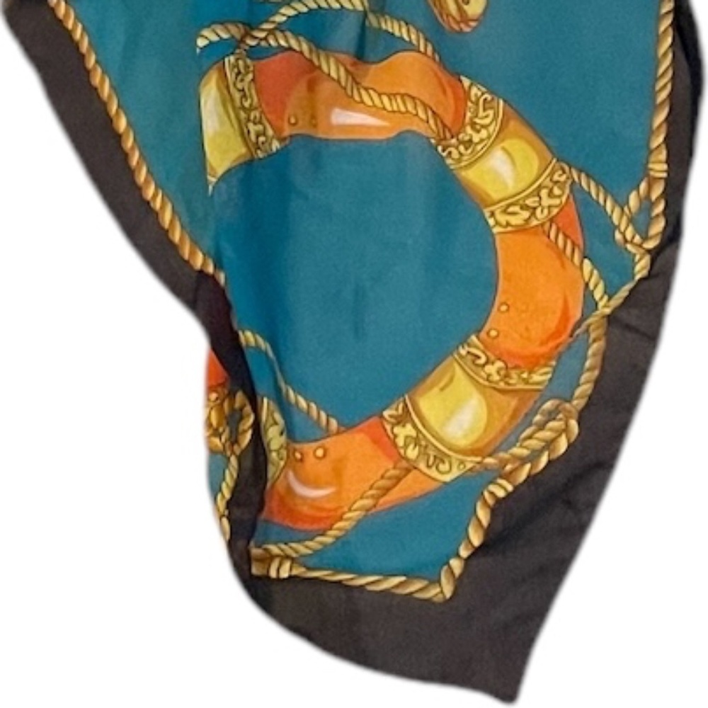 Donna Piu‎ Vintage Rectangular Colorful  Scarf - Picture 7 of 15